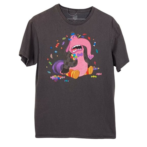 Disney Pixar Inside Out Bing Bong Cry Candy T Shirt Medium Gray Pink Elephant - Picture 2 of 6
